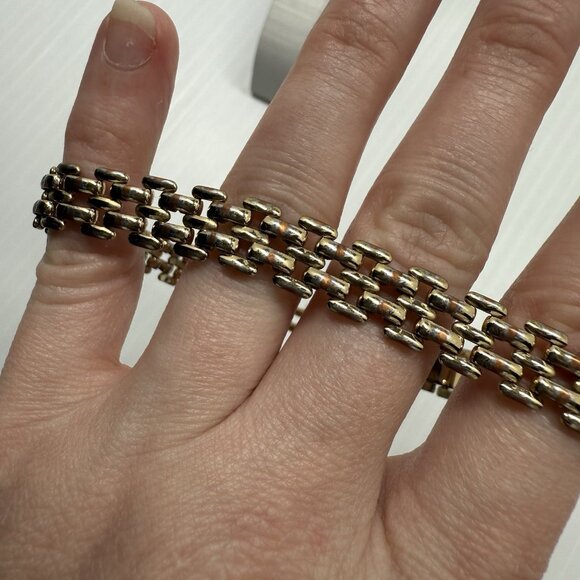 JENNY BIRD Francis Anklet Gold Tone Adjustable Link Chain Hip Ankle Bracelet - Picture 4 of 7